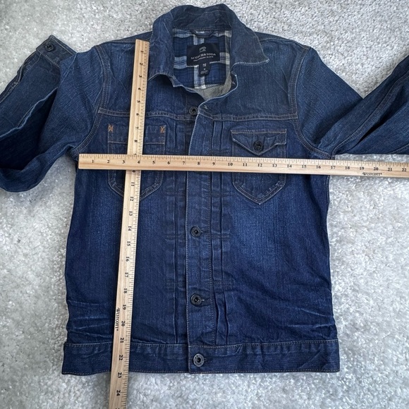 Scotch & Soda Trucker Denim Jean Jacket Cotton Dark Blue Men size Med - Picture 9 of 10